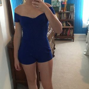 Charlotte Russe royal blue romper. Size medium